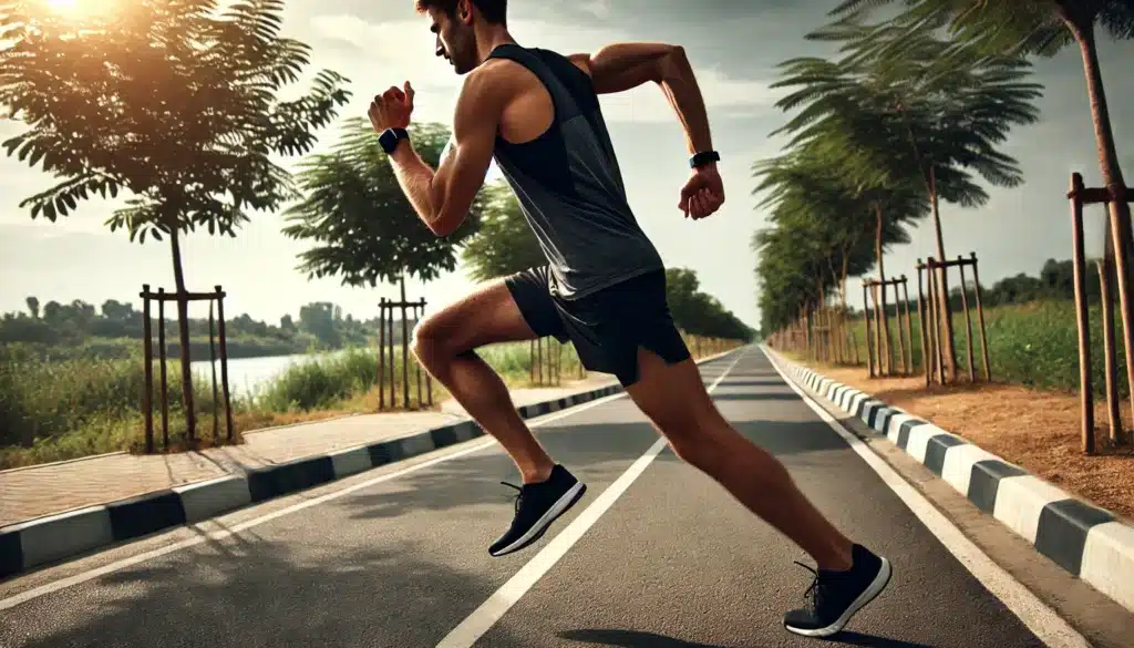 Tips Para Correr Persona Corriendo Con Calzado Adecuado En Pista De Atletismo