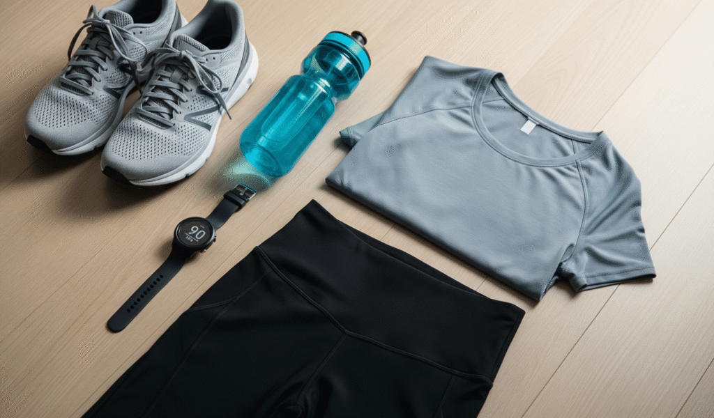 Una Persona Preparando Su Mochila De Running Con Zapatillas Agua Y Ropa Adecuada Lista Para Correr Con Un Grupo Por Primera Vez Scaled E1749419984470