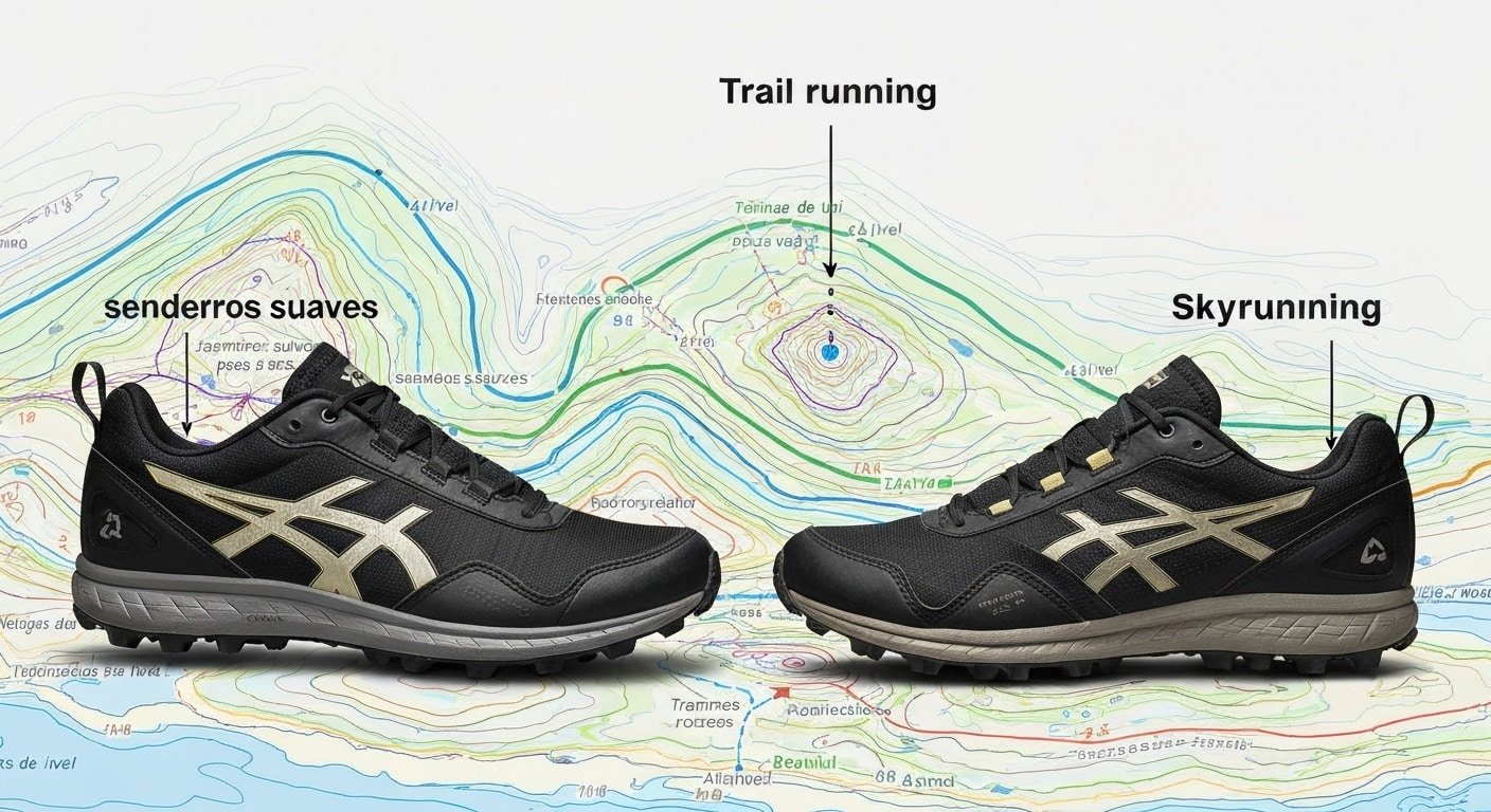Equipamiento: La diferencia entre trail running y skyrunning en zapatillas y material.